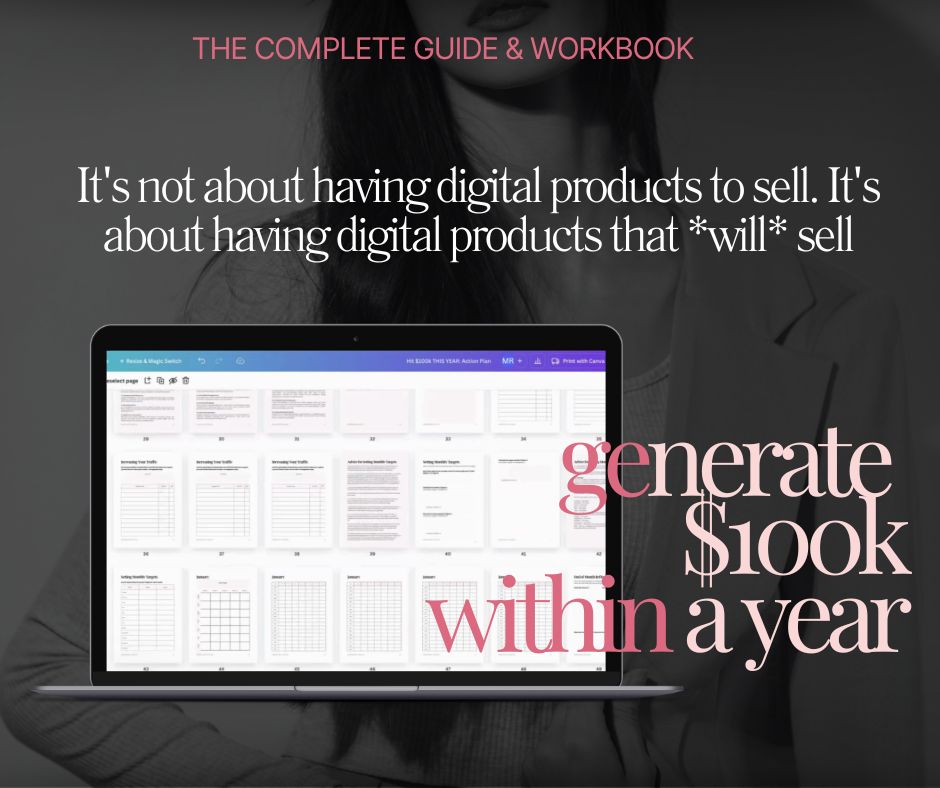 Generate $100k Within A Year Guide & Workbook